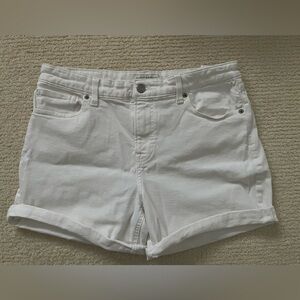 Women's White Denim Shorts